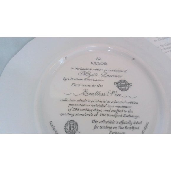 Mystic Running Stallion Braford Exchange Ltd. Collector Plate By Christian Riese - Picture 4 of 6